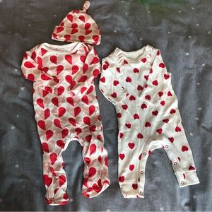 {bundle of 2} ADORABLE Vday/ hearts sleepers • Winter Water Factory, Cat & Jack